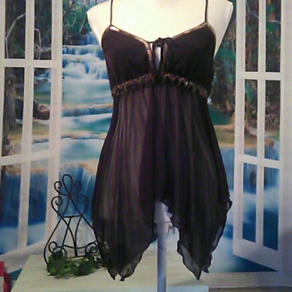 Wet Seal Tops - Size medium seqin and sheer top